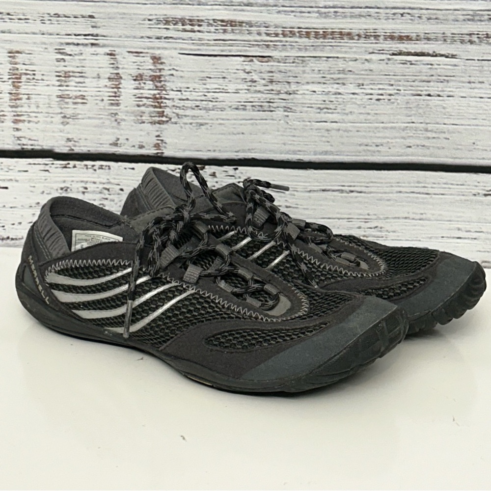 Merrell Barefoot Pace Glove Women's Black Hiking Outdoor Vibram Shoes US 6 - Picture 2 of 5